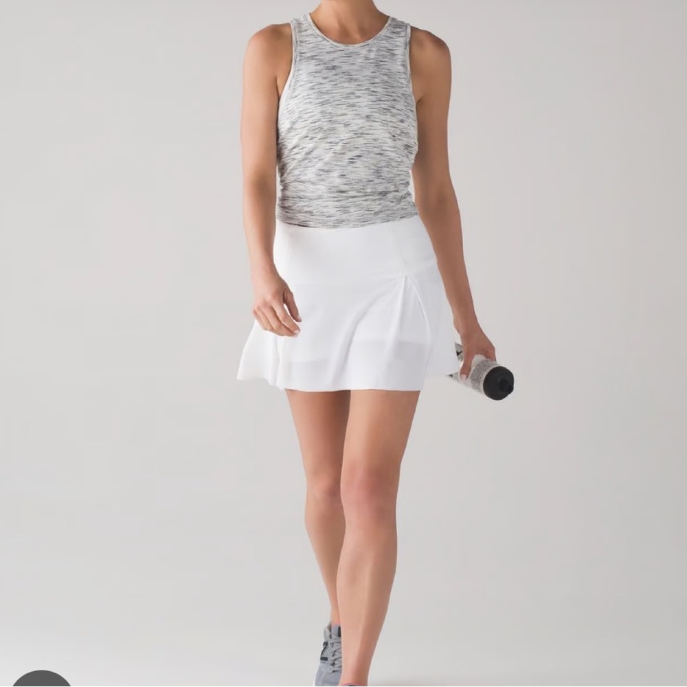 Lululemon Lost In Pace White Tennis Skirt